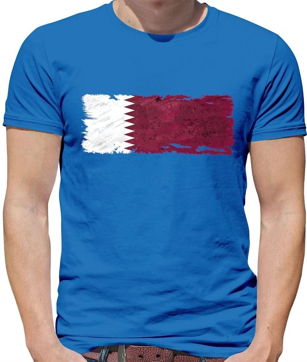 Katar Grunge Stil Flagge - Herren - Katarische Land Love Live Born Stadt Unisex T-shirt, Sweatshirt, Hoodie, Long Sleeve Tee - T-Shirt, Sweatshirt, Hoodie