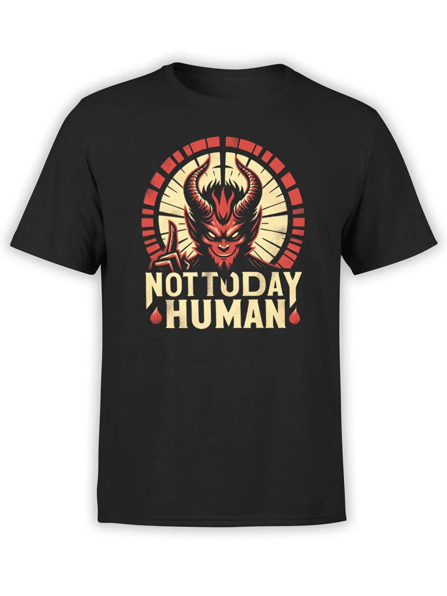 FANTUCCI Unisex T-Shirts | Not Today Human T-Shirt | 100% Cotton Unisex T-shirt, Sweatshirt, Hoodie, Long Sleeve Tee - T-Shirt, Sweatshirt, Hoodie