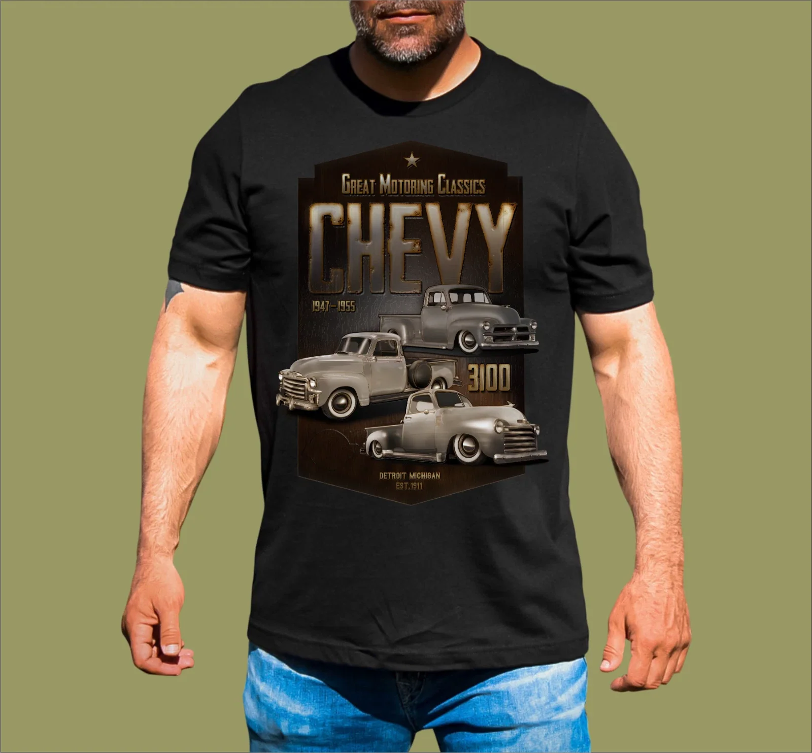 MOTORING CLASSICS 3100 CHEVY T-SHIRT Unisex T-shirt, Sweatshirt, Hoodie, Long Sleeve Tee - T-Shirt, Sweatshirt, Hoodie
