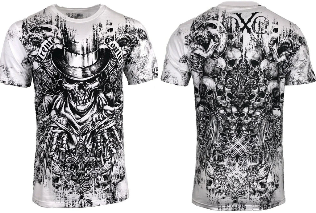 Xtreme Couture Affliction Men's T-Shirt OFFERING Skull White Tattoo Biker L-5XL Unisex T-shirt, Sweatshirt, Hoodie, Long Sleeve Tee - T-Shirt, Sweatshirt, Hoodie