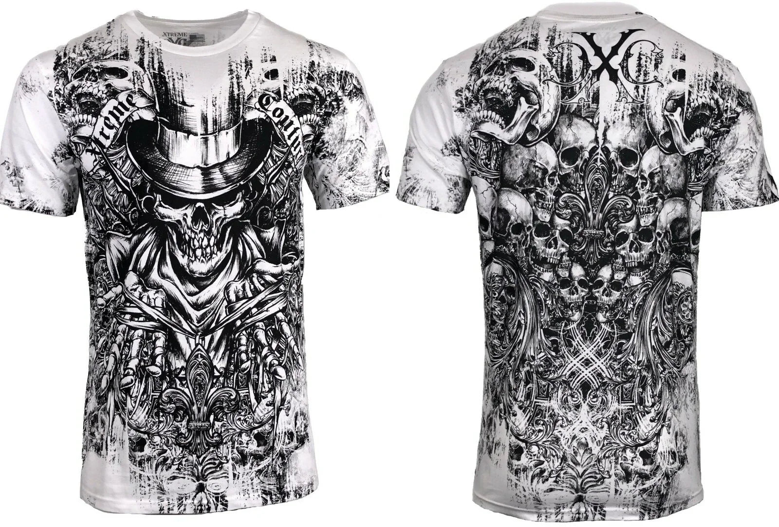 Xtreme Couture Affliction Men's T-Shirt OFFERING Skull White Tattoo Biker L-5XL Unisex T-shirt, Sweatshirt, Hoodie, Long Sleeve Tee - T-Shirt, Sweatshirt, Hoodie