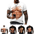 Men's T Shirt with Creative Fake Muscle Graphics Perfect for Any Gathering Unisex T-shirt, Sweatshirt, Hoodie, Long Sleeve Tee - T-Shirt, Sweatshirt, Hoodie