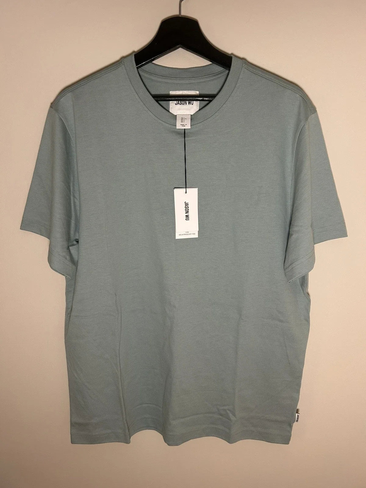 NWT Jason Wu 100% Cotton Teal Heavyweight Tee Size L Crew Neck Short Sleeve Unisex T-shirt, Sweatshirt, Hoodie, Long Sleeve Tee - T-Shirt, Sweatshirt, Hoodie