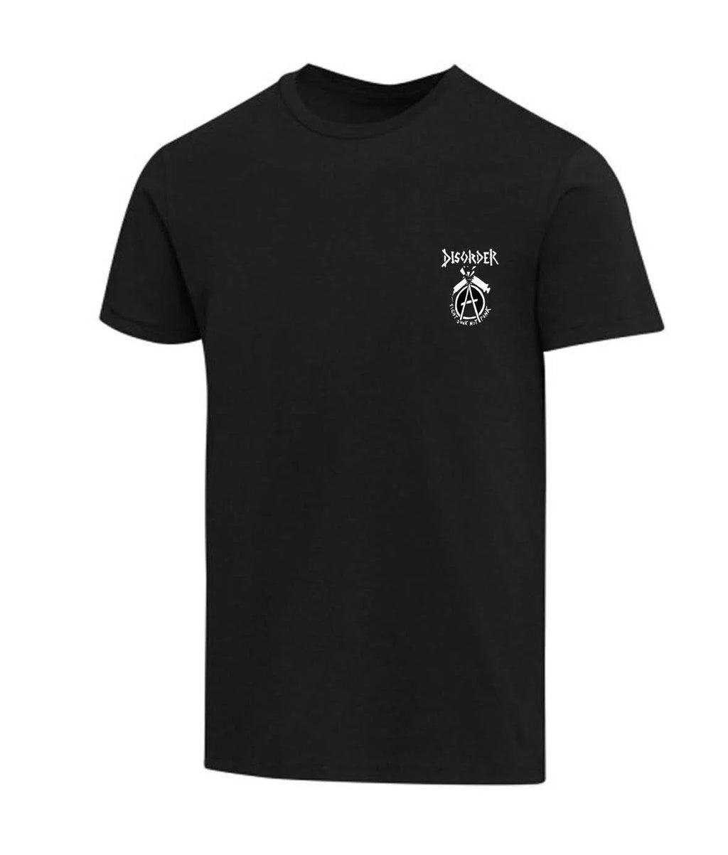 Disorder  punk T Shirt-official band merch-Size S-Black Fruit of the loom cotton Unisex T-shirt, Sweatshirt, Hoodie, Long Sleeve Tee - T-Shirt, Sweatshirt, Hoodie