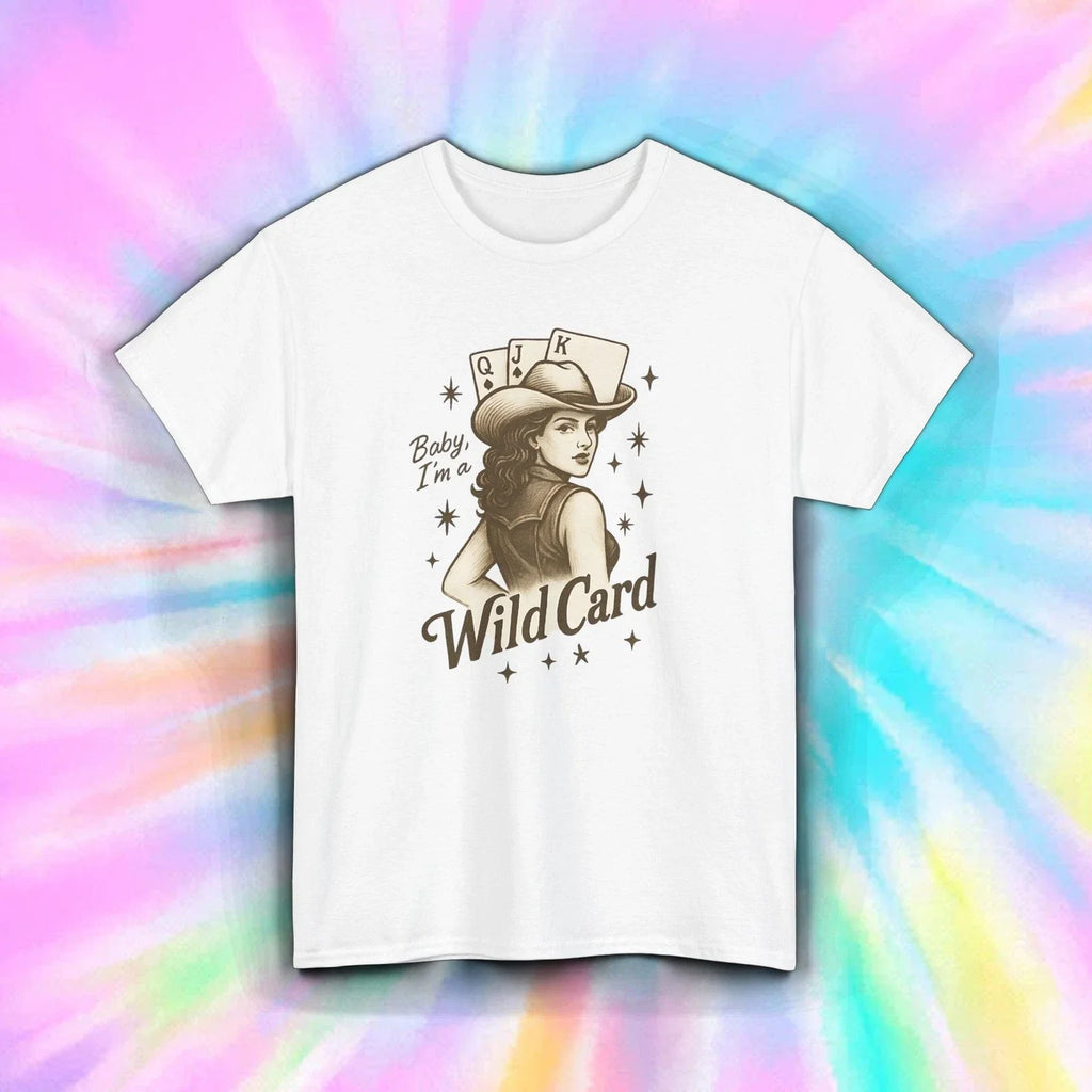 Wild Card Shirt Cowgirl Western Vintage Funny Poker Graphic Rodeo Style Tee S-5X Unisex T-shirt, Sweatshirt, Hoodie, Long Sleeve Tee - T-Shirt, Sweatshirt, Hoodie