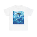 Blue Abstract Brushstroke ART Tee | Painterly Ocean Texture Unisex T-shirt, Sweatshirt, Hoodie, Long Sleeve Tee - T-Shirt, Sweatshirt, Hoodie