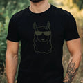 Mens Funny Llama Motif Cotton T-Shirt Size XS to 5XL Unisex T-shirt, Sweatshirt, Hoodie, Long Sleeve Tee - T-Shirt, Sweatshirt, Hoodie