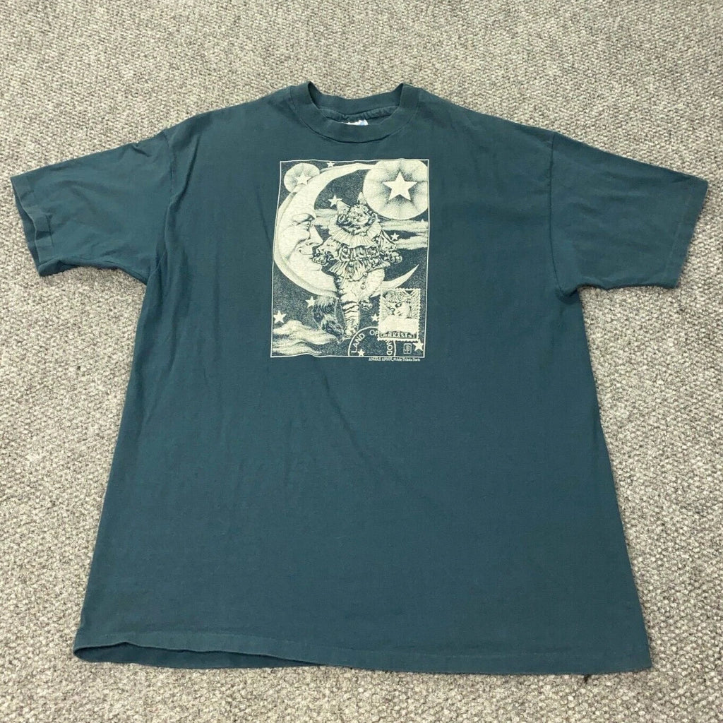 Vintage Land Of Nod Sweet Dreams Shirt Mens XL Blue Tee Wearable Art USA 90s Unisex T-shirt, Sweatshirt, Hoodie, Long Sleeve Tee - T-Shirt, Sweatshirt, Hoodie
