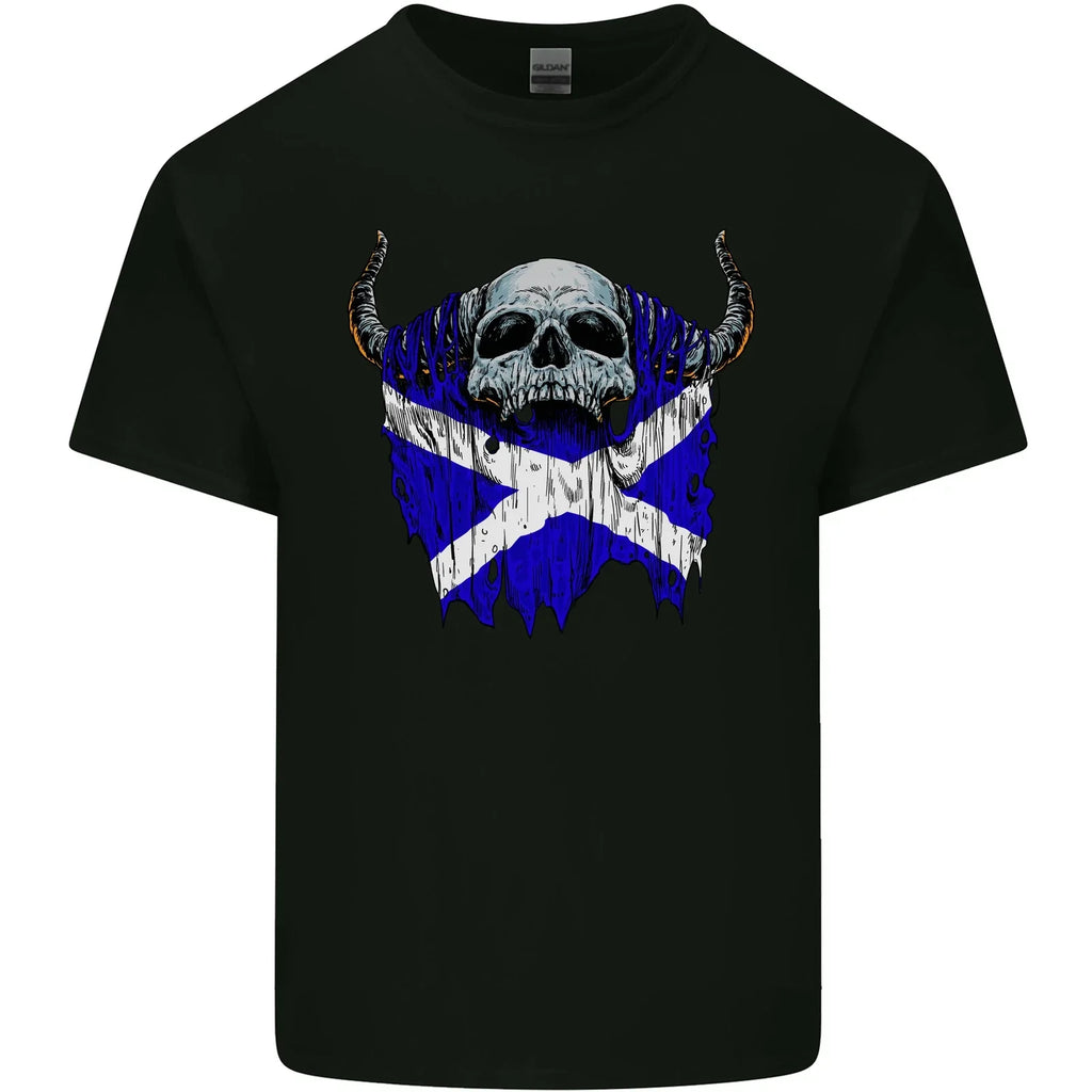 Scotland Flag Skull Scottish Biker Gothic Mens Cotton T-Shirt Tee Top Unisex T-shirt, Sweatshirt, Hoodie, Long Sleeve Tee - T-Shirt, Sweatshirt, Hoodie