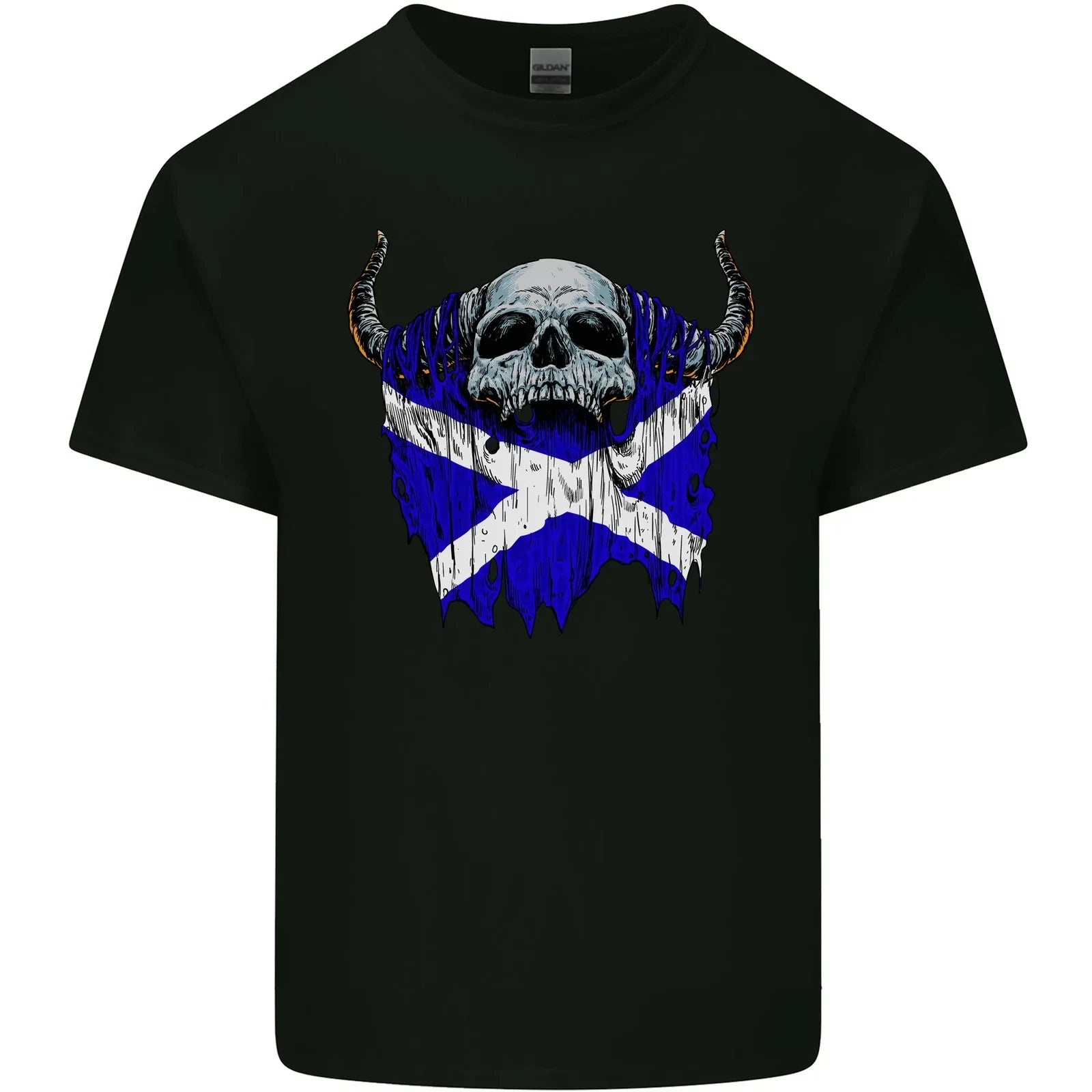 Scotland Flag Skull Scottish Biker Gothic Mens Cotton T-Shirt Tee Top Unisex T-shirt, Sweatshirt, Hoodie, Long Sleeve Tee - T-Shirt, Sweatshirt, Hoodie