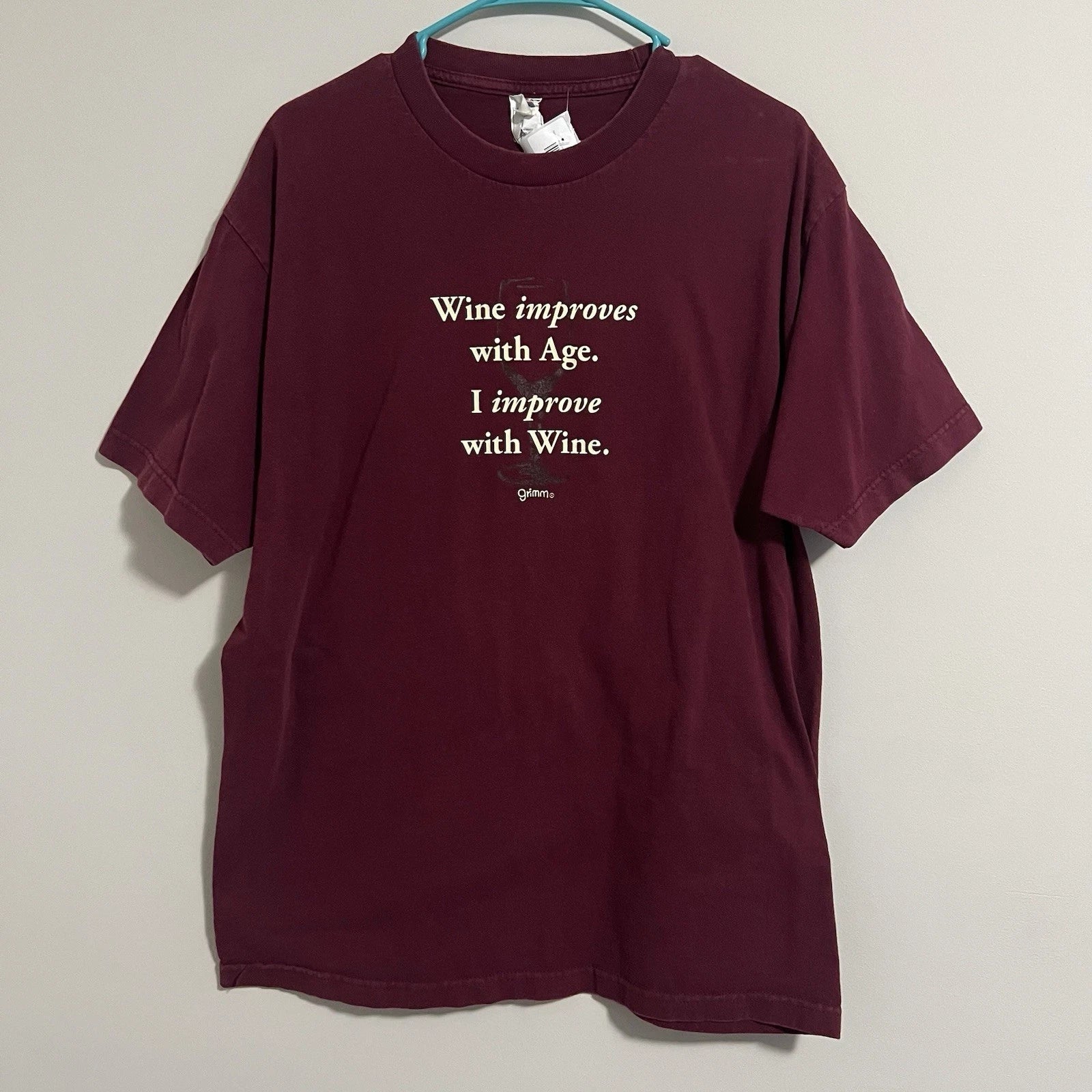 Size L - Wine Improves With Age T-Shirt Unisex T-shirt, Sweatshirt, Hoodie, Long Sleeve Tee - T-Shirt, Sweatshirt, Hoodie