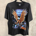 Wild Mens Black Eagle Bikers Lightning Graphic T shirt Size Large 100% Cotton Unisex T-shirt, Sweatshirt, Hoodie, Long Sleeve Tee - T-Shirt, Sweatshirt, Hoodie