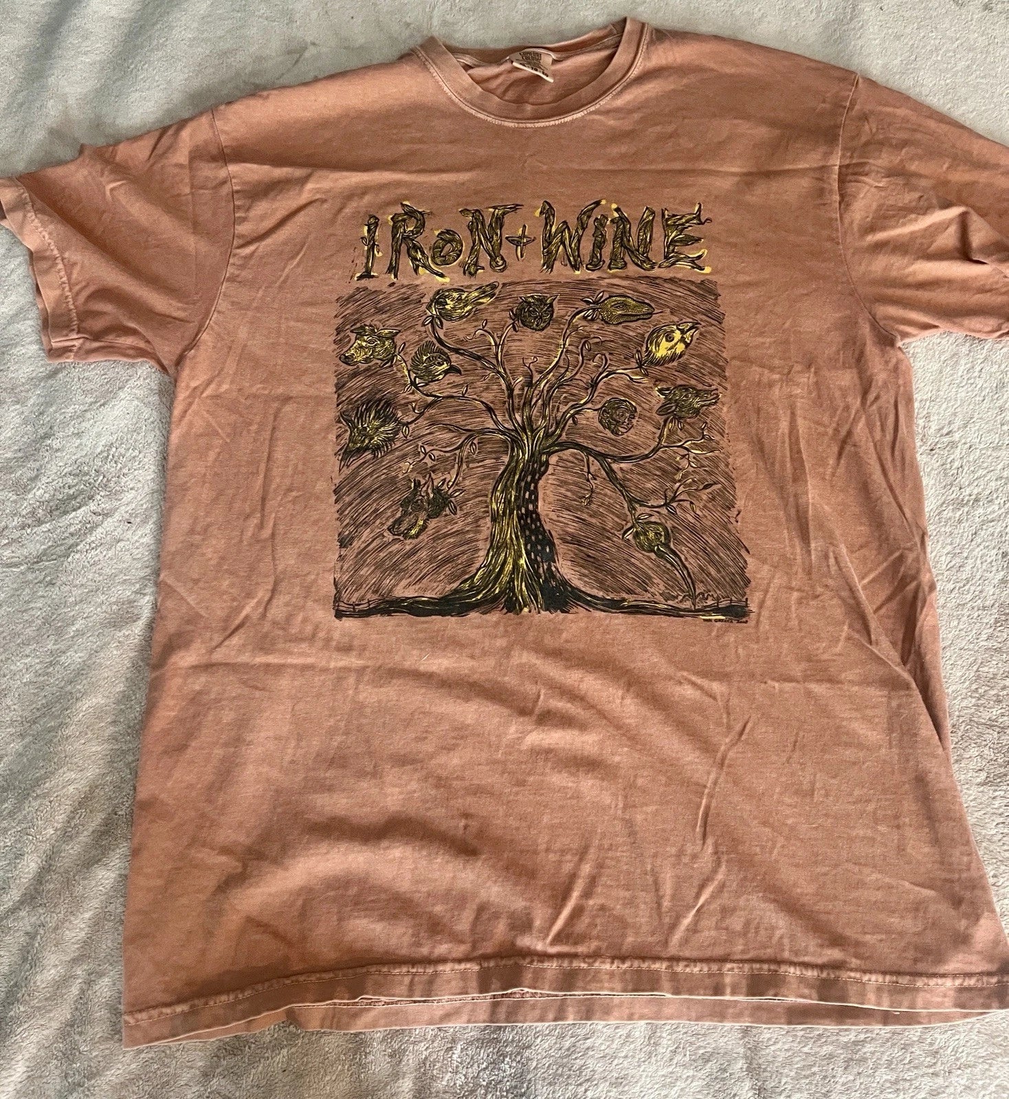 Iron + Wine T Shirt XL Unisex T-shirt, Sweatshirt, Hoodie, Long Sleeve Tee - T-Shirt, Sweatshirt, Hoodie