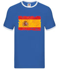 Spain Grunge Flag Style - Men Ringtone - Madrid Barcelona Country Travel Unisex T-shirt, Sweatshirt, Hoodie, Long Sleeve Tee - T-Shirt, Sweatshirt, Hoodie