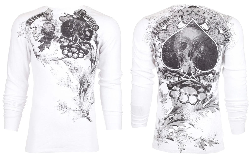 Xtreme Couture by Affliction Men's Thermal Shirt spade Unisex T-shirt, Sweatshirt, Hoodie, Long Sleeve Tee - T-Shirt, Sweatshirt, Hoodie