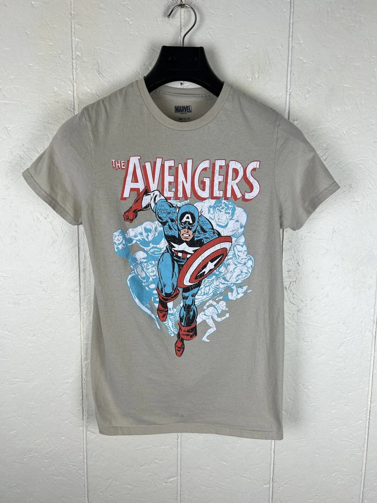 The Avengers Shirt Men's Small Gray Graphic Crew Neck Short Sleeve Pullover Unisex T-shirt, Sweatshirt, Hoodie, Long Sleeve Tee - T-Shirt, Sweatshirt, Hoodie