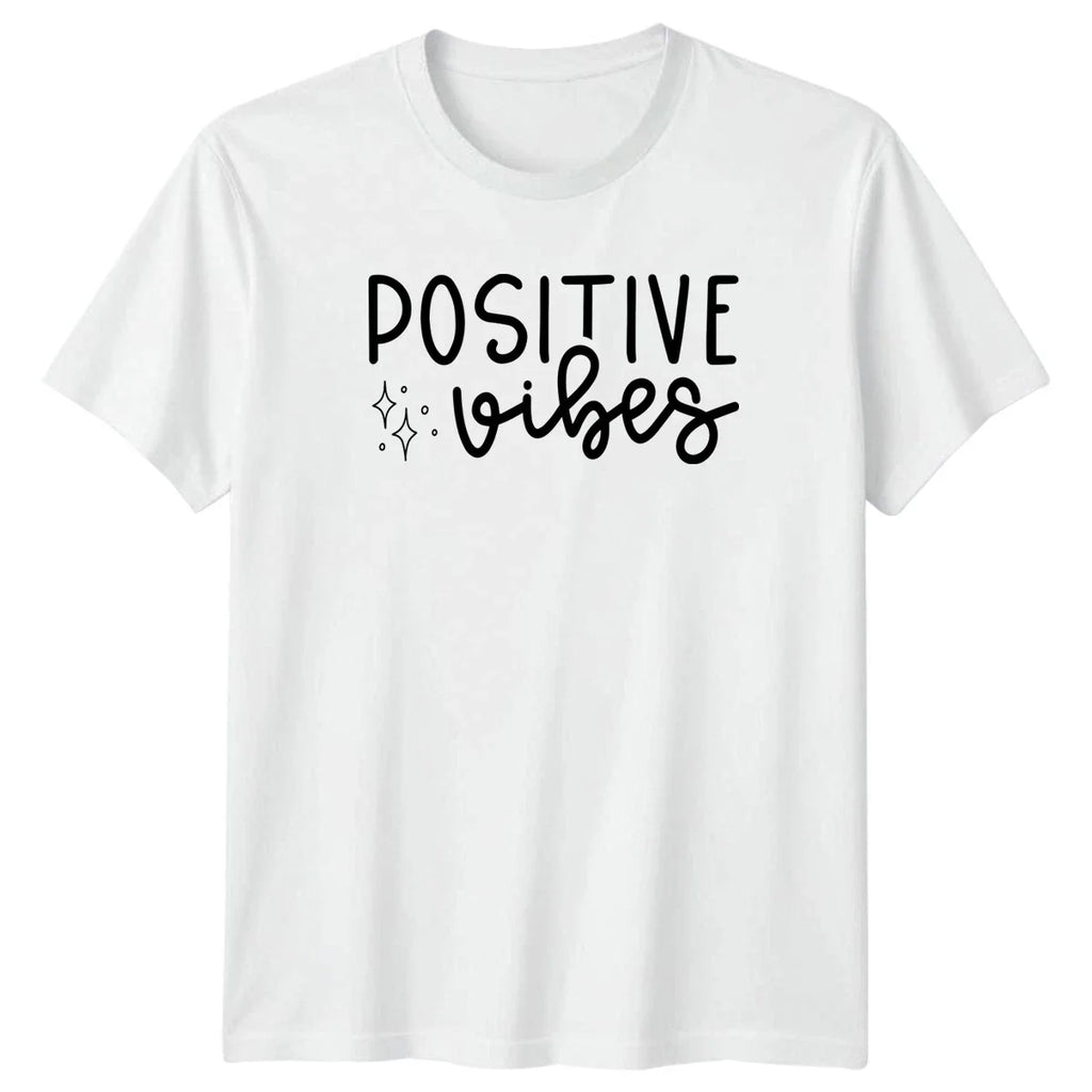 Positive Vibes T-Shirt Aesthetic Wellness Lifestyle Gift For Him And Her Unisex T-shirt, Sweatshirt, Hoodie, Long Sleeve Tee - T-Shirt, Sweatshirt, Hoodie