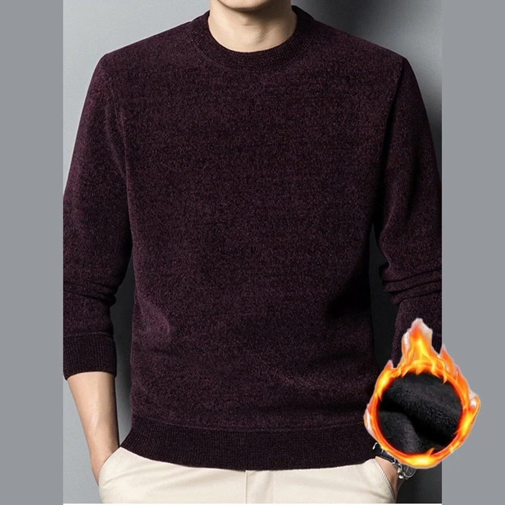 Warm Top Men's Knitted Sweater Dating Vacation Pullover Design Long Sleeve Unisex T-shirt, Sweatshirt, Hoodie, Long Sleeve Tee - T-Shirt, Sweatshirt, Hoodie