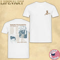 Wave To Earth Graphic Tee | White Cat Artwork Shirt | Indie Music Fan Merch Unisex T-shirt, Sweatshirt, Hoodie, Long Sleeve Tee - T-Shirt, Sweatshirt, Hoodie
