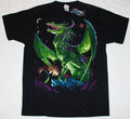 Green Fight and Red Dragons 2 Sided Fantasy T-Shirt Liquid Blue 2001 NEW UNWORN Unisex T-shirt, Sweatshirt, Hoodie, Long Sleeve Tee - T-Shirt, Sweatshirt, Hoodie