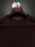 John Varvatos Star USA Mens Shirt -  Vintage Burnout Crew 2012 - Cabernet Unisex T-shirt, Sweatshirt, Hoodie, Long Sleeve Tee - T-Shirt, Sweatshirt, Hoodie