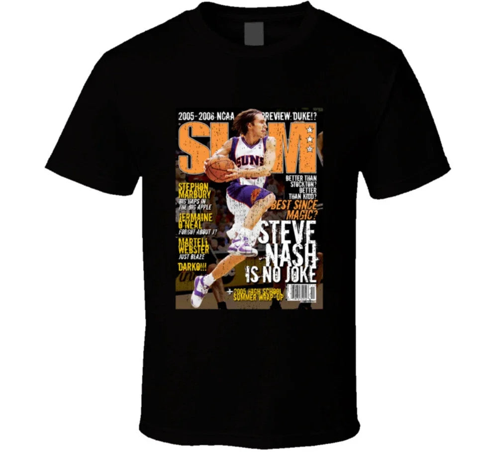Slam Magazine Issue 92 Steve Nash Popular Basketball Magazine Grunge Look T Shir Unisex T-shirt, Sweatshirt, Hoodie, Long Sleeve Tee - T-Shirt, Sweatshirt, Hoodie