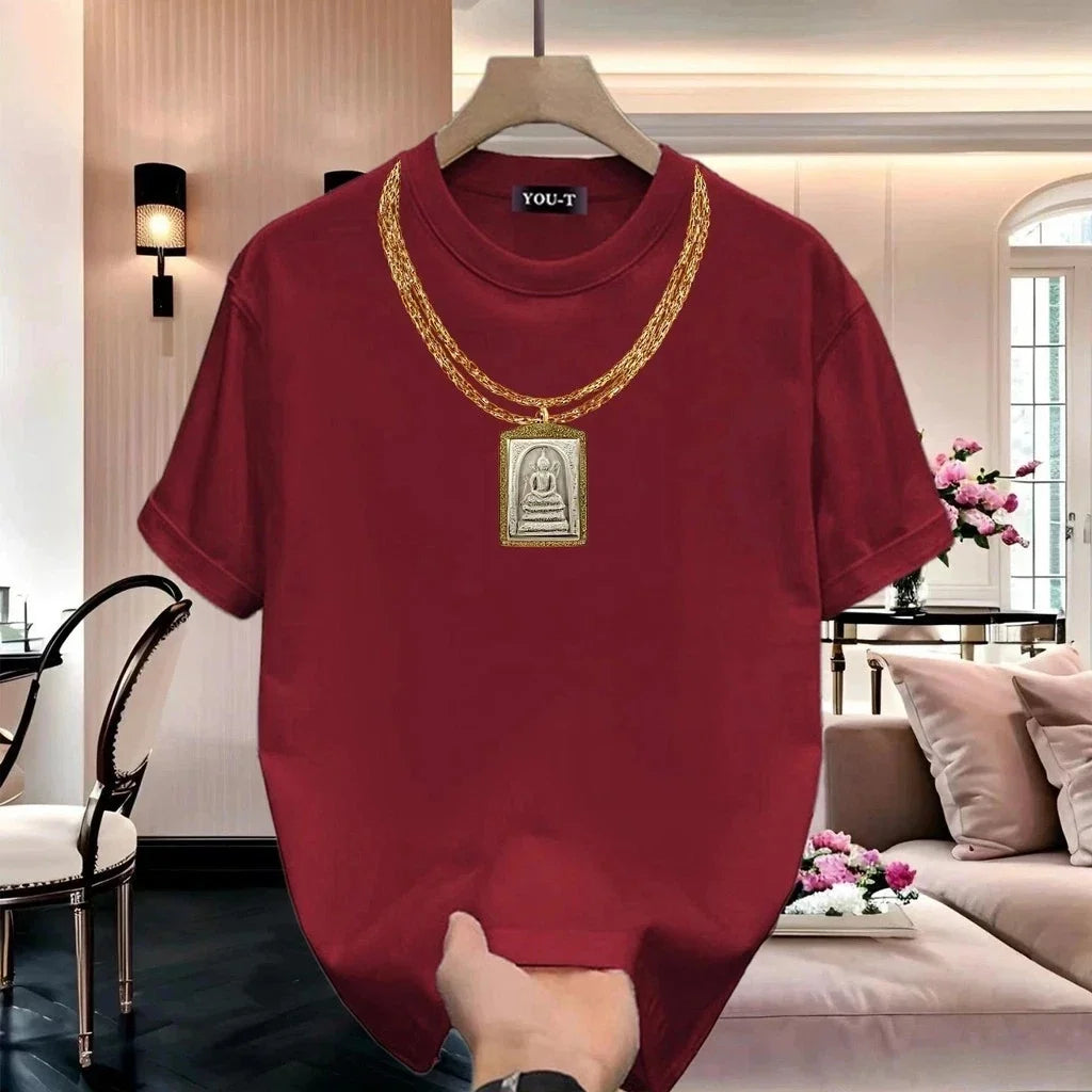 S-3XL - Unisex Oversize T Shirt Amulet Necklace Print Cotton Soft Premium Unisex T-shirt, Sweatshirt, Hoodie, Long Sleeve Tee - T-Shirt, Sweatshirt, Hoodie