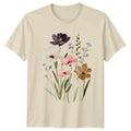 Aesthetic Wildflower Watercolor Art Botanical Womens T-Shirt Botanical Floral Unisex T-shirt, Sweatshirt, Hoodie, Long Sleeve Tee - T-Shirt, Sweatshirt, Hoodie