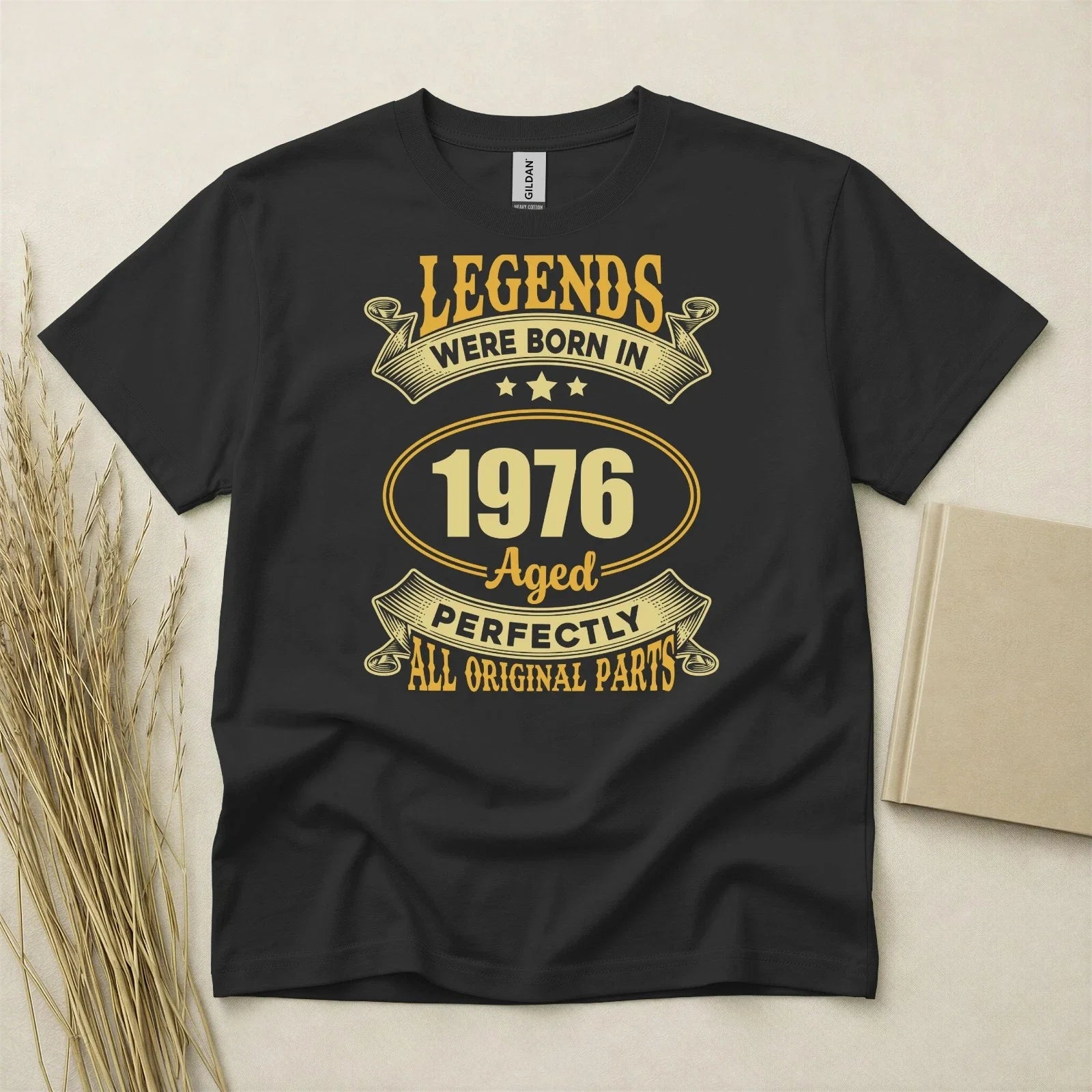 50th Birthday Shirt Born In 1976 50 Years Old Gifts Aged Perfectly T-Shirt Fifty Unisex T-shirt, Sweatshirt, Hoodie, Long Sleeve Tee - T-Shirt, Sweatshirt, Hoodie