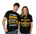 Couple Custom Matching Shirts Funny Couple Drinking Beer Party Shirts Custom Tee Unisex T-shirt, Sweatshirt, Hoodie, Long Sleeve Tee - T-Shirt, Sweatshirt, Hoodie