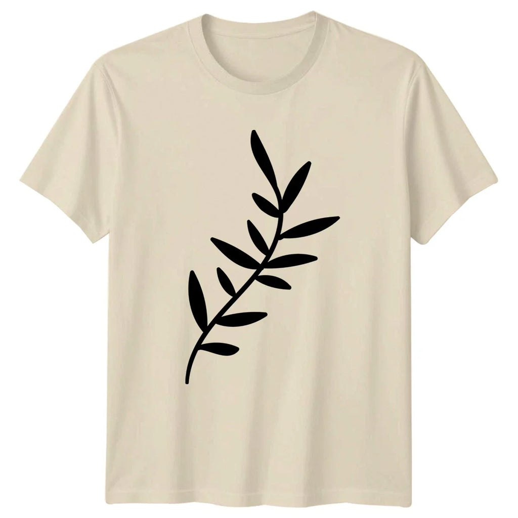 Minimalist Botanical Leaf Branch T-Shirt Minimalist Leaf Botanical Birthday Unisex T-shirt, Sweatshirt, Hoodie, Long Sleeve Tee - T-Shirt, Sweatshirt, Hoodie