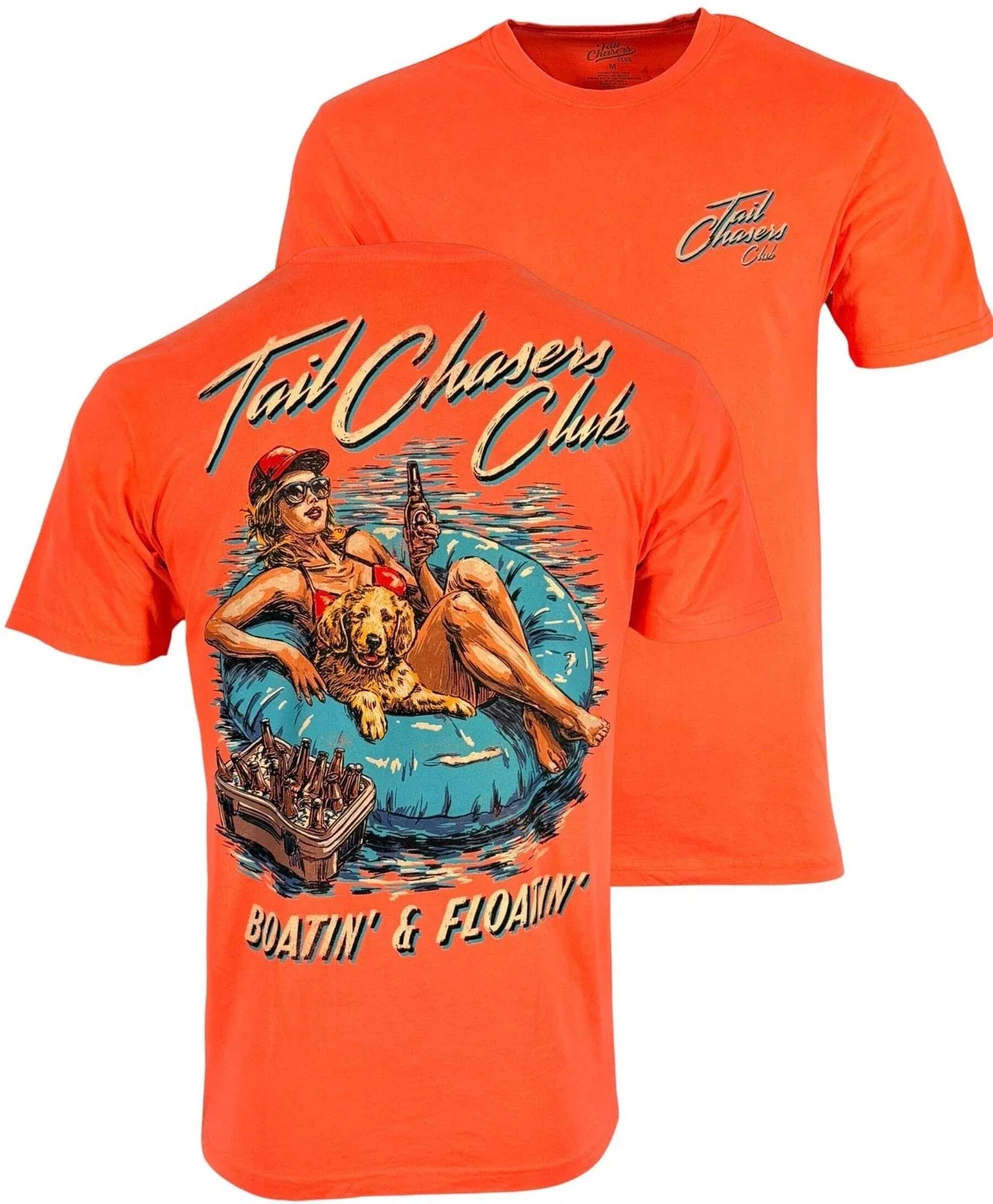 Tail Chasers Club Men's T-shirt Boatin and Floatin Unisex T-shirt, Sweatshirt, Hoodie, Long Sleeve Tee - T-Shirt, Sweatshirt, Hoodie
