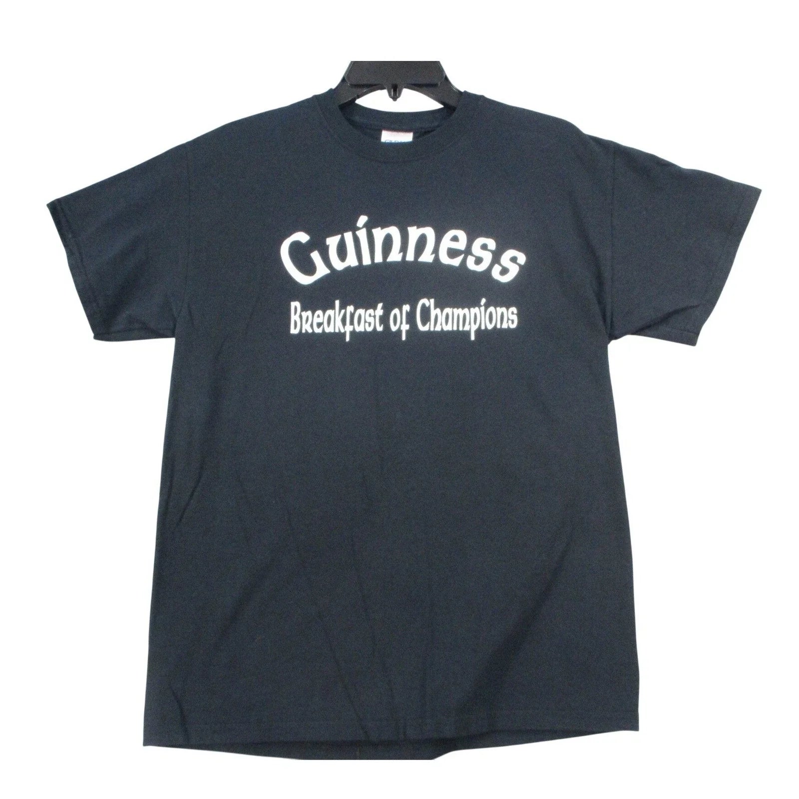 Guinness Breakfast of Champions Black Graphic T-Shirt Mens Size Large Beer Tee Unisex T-shirt, Sweatshirt, Hoodie, Long Sleeve Tee - T-Shirt, Sweatshirt, Hoodie