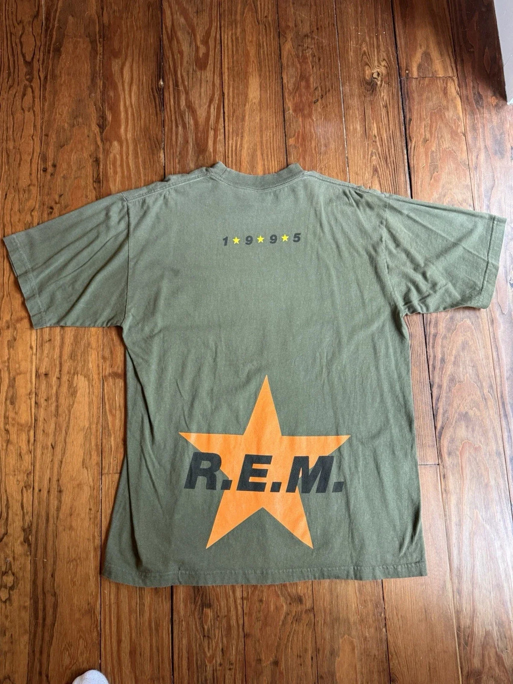 Vtg 90s REM 1995 Monster Tour Shirt XL Unisex T-shirt, Sweatshirt, Hoodie, Long Sleeve Tee - T-Shirt, Sweatshirt, Hoodie