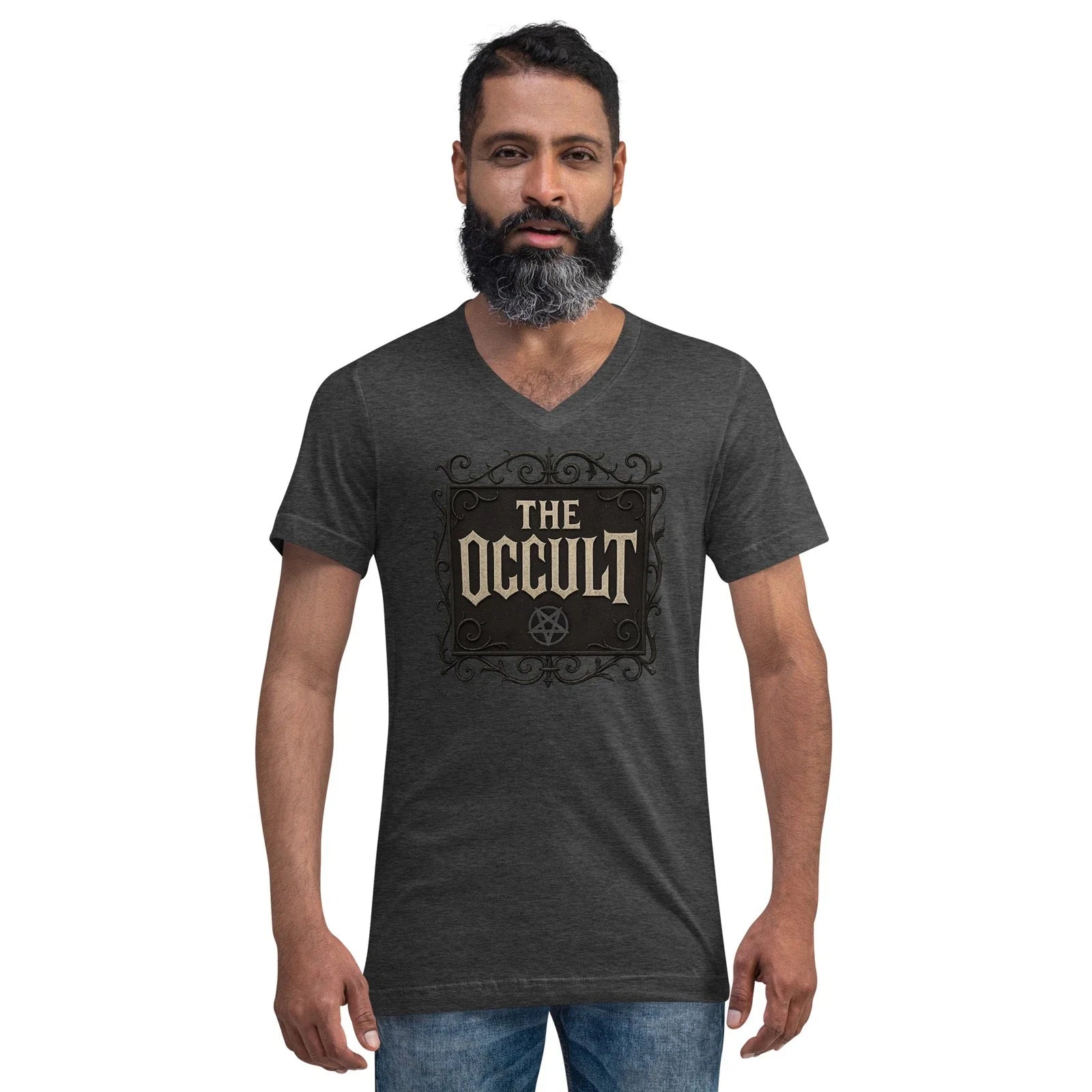 The Occult V-Neck T-Shirt Gothic Supernatural Alt Dark Aesthetic Unisex T-shirt, Sweatshirt, Hoodie, Long Sleeve Tee - T-Shirt, Sweatshirt, Hoodie