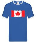 Canada Grunge Style Flag - Mens Ringer - Canadian Country Flags Ottawa Love Unisex T-shirt, Sweatshirt, Hoodie, Long Sleeve Tee - T-Shirt, Sweatshirt, Hoodie