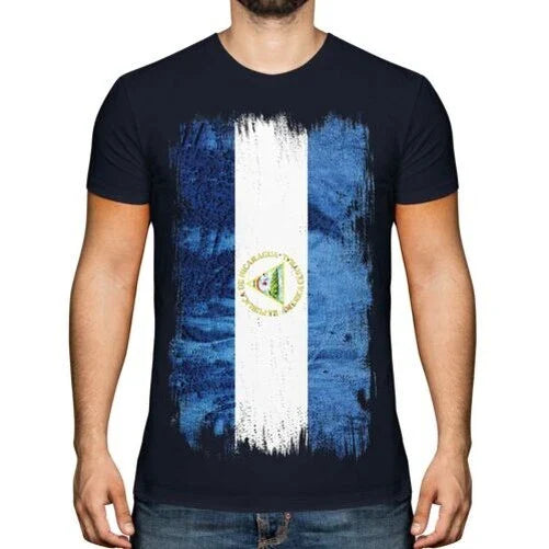 Nicaragua Grunge Flag Mens T-Shirt Nicaraguan Jersey Football Jersey Gift Unisex T-shirt, Sweatshirt, Hoodie, Long Sleeve Tee - T-Shirt, Sweatshirt, Hoodie