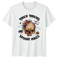 Thick Thighs And Spooky Womens T-Shirt Gothic Aesthetic Halloween Gift For Her Unisex T-shirt, Sweatshirt, Hoodie, Long Sleeve Tee - T-Shirt, Sweatshirt, Hoodie