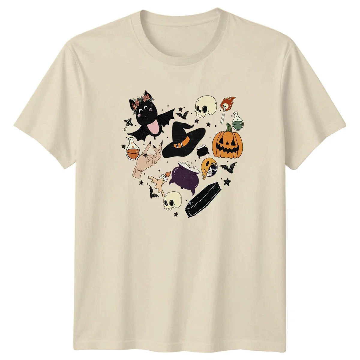 Retro Halloween Spooky Aesthetic Icons Womens T-Shirt Halloween Gift For Her Unisex T-shirt, Sweatshirt, Hoodie, Long Sleeve Tee - T-Shirt, Sweatshirt, Hoodie