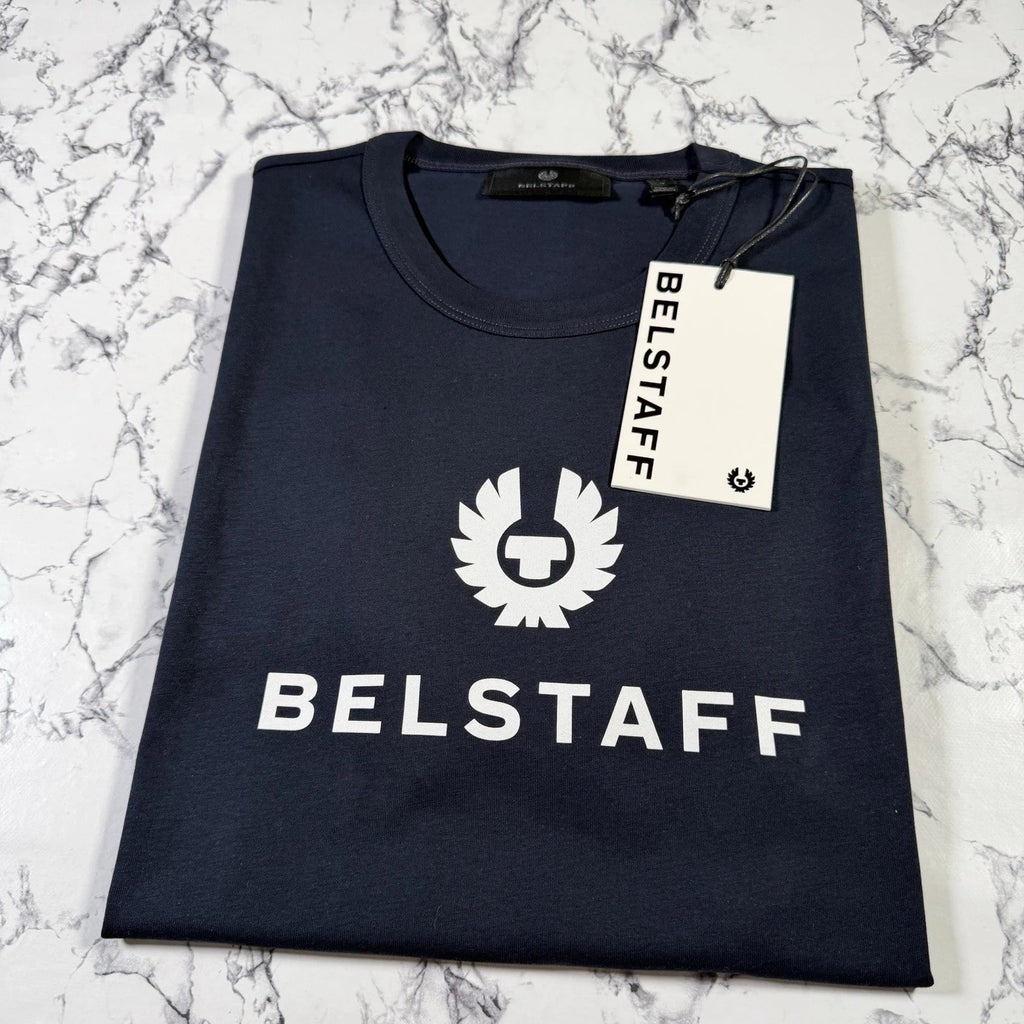 BELSTAFF Mens Deep Navy Signature Logo Phoenix T Shirt SIZE LARGE BNWT Authentic Unisex T-shirt, Sweatshirt, Hoodie, Long Sleeve Tee - T-Shirt, Sweatshirt, Hoodie