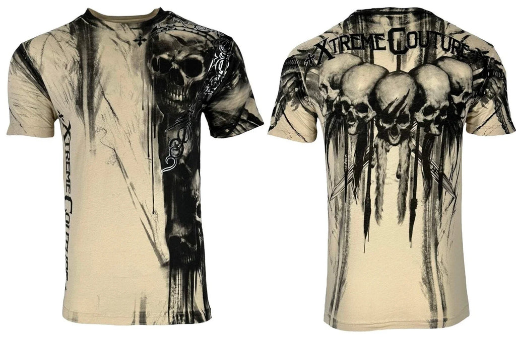 Xtreme Couture by Affliction Men's T-Shirt Walking Skull Biker Y2K S-5XL Unisex T-shirt, Sweatshirt, Hoodie, Long Sleeve Tee - T-Shirt, Sweatshirt, Hoodie
