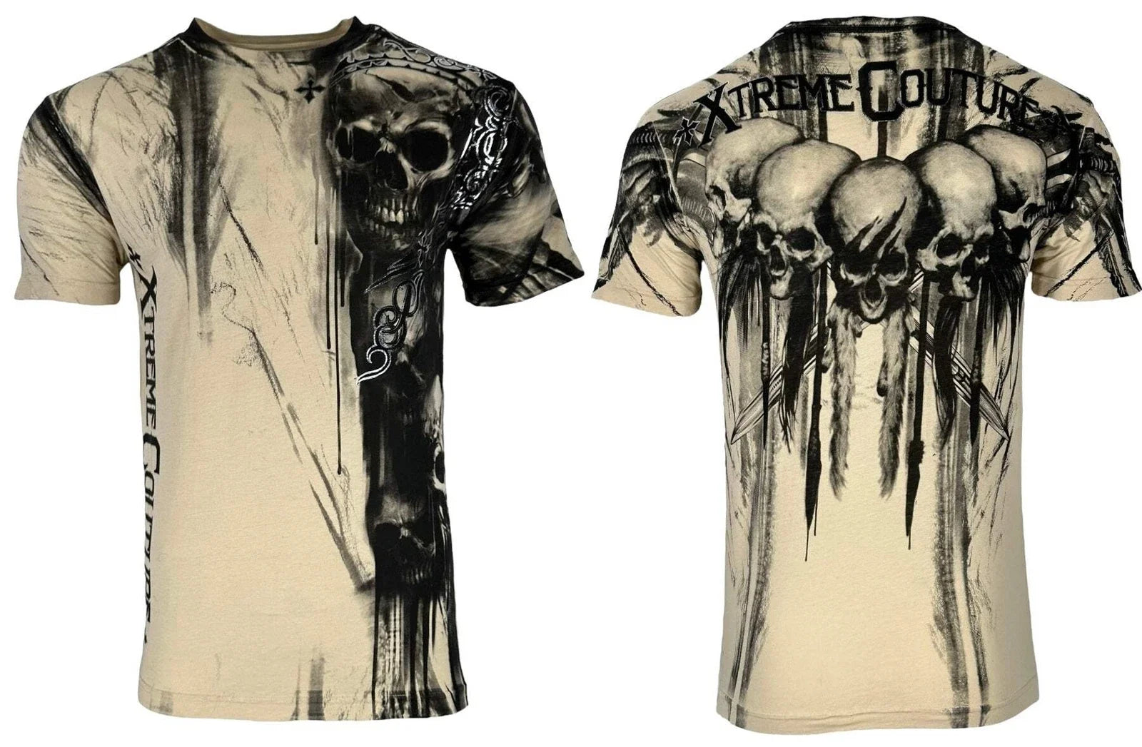 Xtreme Couture by Affliction Men's T-Shirt Walking Skull Biker Y2K S-5XL Unisex T-shirt, Sweatshirt, Hoodie, Long Sleeve Tee - T-Shirt, Sweatshirt, Hoodie