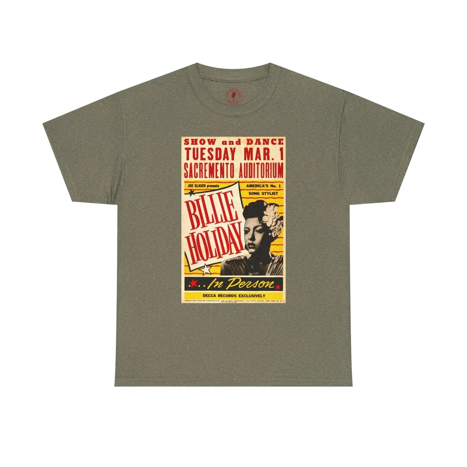 Retro Throwback Concert Poster Tee T Shirt: Billie Holiday JAZZ NWT S-5XL Unisex T-shirt, Sweatshirt, Hoodie, Long Sleeve Tee - T-Shirt, Sweatshirt, Hoodie