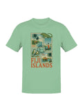 Fiji Islands Stamp Art Collection Men's T-shirt Unisex T-shirt, Sweatshirt, Hoodie, Long Sleeve Tee - T-Shirt, Sweatshirt, Hoodie