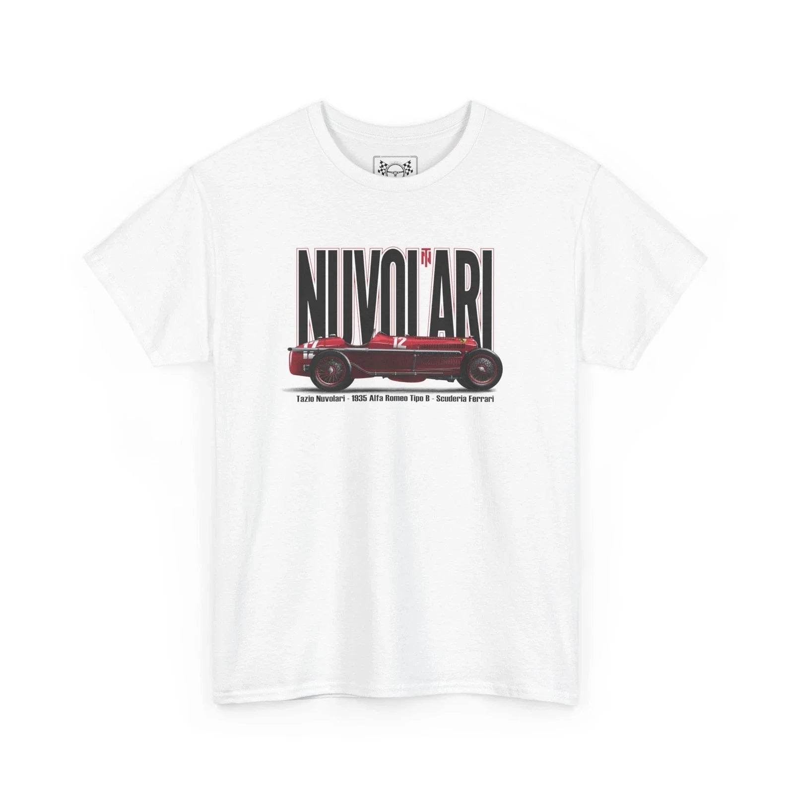 Tazio Nuvolari Race Car T-Shirt - Nurburgring Racing Design Tee - Alfa Fans Gift Unisex T-shirt, Sweatshirt, Hoodie, Long Sleeve Tee - T-Shirt, Sweatshirt, Hoodie