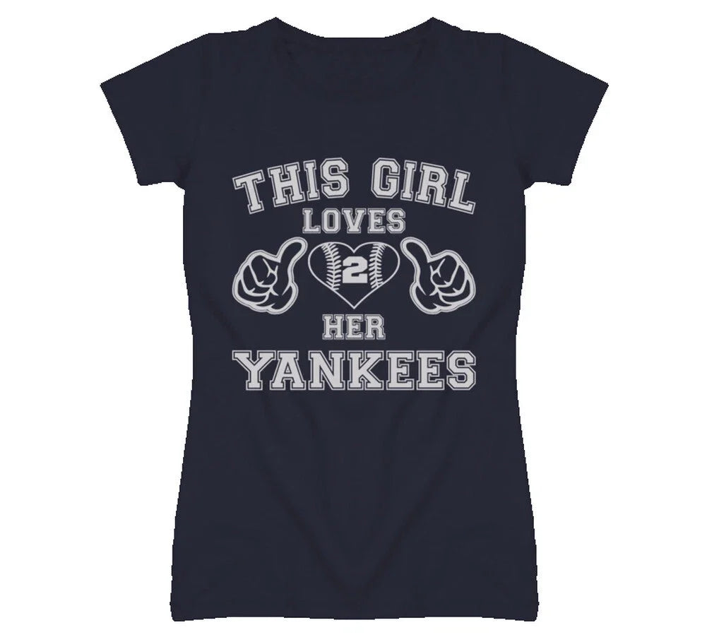 This Girl Loves Her New York Yankees Heart Baseball T Shirt Unisex T-shirt, Sweatshirt, Hoodie, Long Sleeve Tee - T-Shirt, Sweatshirt, Hoodie
