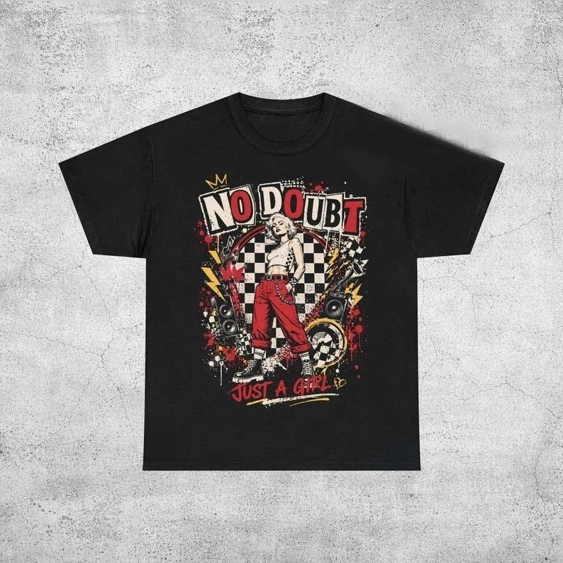 Vintage No Doubt Band Shirt, Gwen Stefani Retro 90s Rock Tee, Reprint Unisex T-shirt, Sweatshirt, Hoodie, Long Sleeve Tee - T-Shirt, Sweatshirt, Hoodie