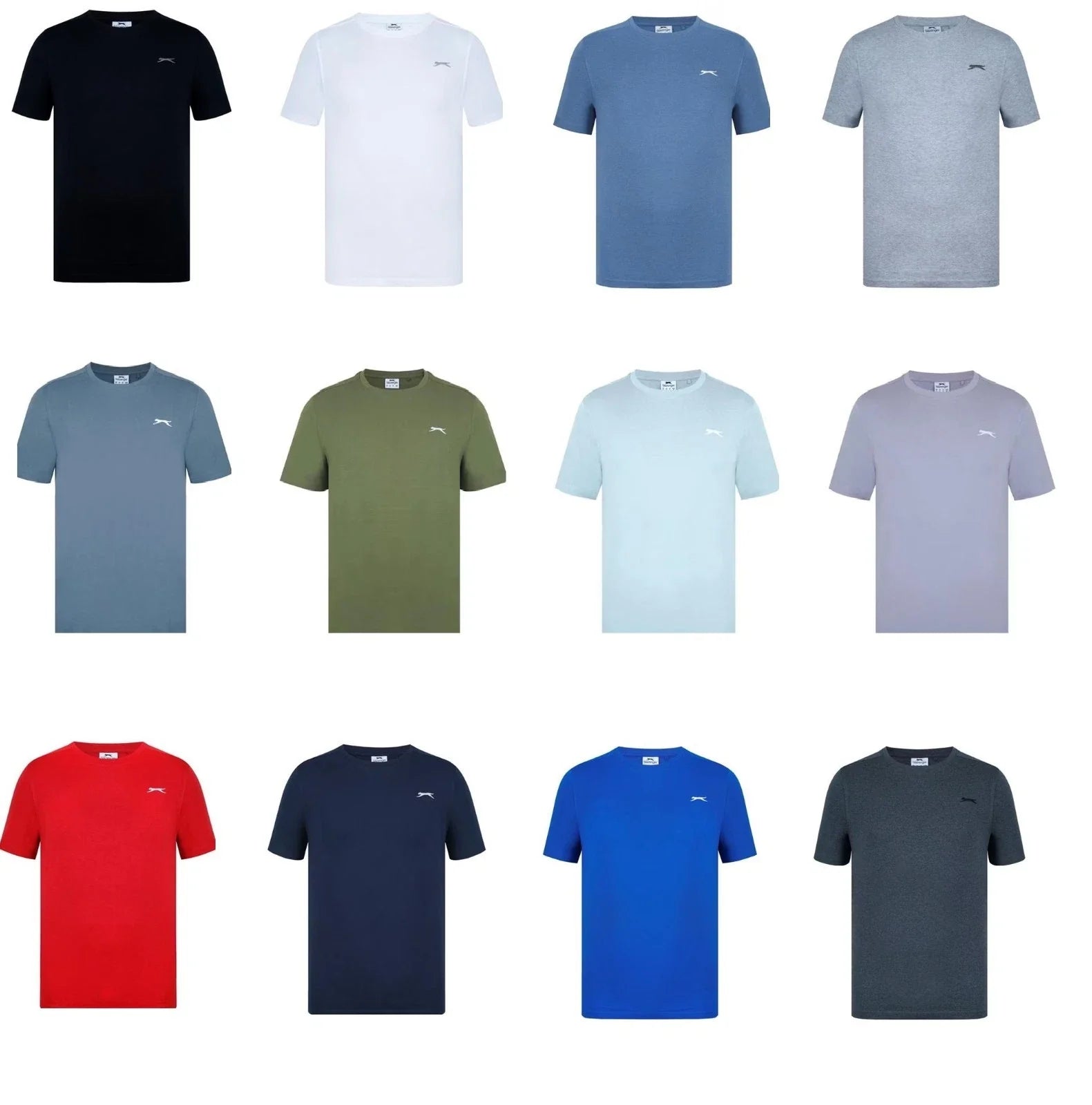 Mens Slazenger 100% Cotton Plain Crew Neck T Shirt XS S M L XL XXL 3XL 4XL BNWT Unisex T-shirt, Sweatshirt, Hoodie, Long Sleeve Tee - T-Shirt, Sweatshirt, Hoodie