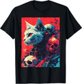 Mecha Cyborg Cat Skulls Dystopian Sci-Fi Gothic Aesthetic T-Shirt Unisex T-shirt, Sweatshirt, Hoodie, Long Sleeve Tee - T-Shirt, Sweatshirt, Hoodie