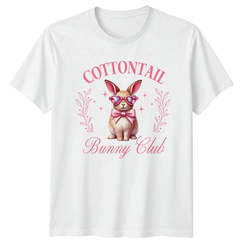 Cottontail Bunny Club Womens T-Shirt Rabbit Lover Animal Birthday Gift For Her Unisex T-shirt, Sweatshirt, Hoodie, Long Sleeve Tee - T-Shirt, Sweatshirt, Hoodie